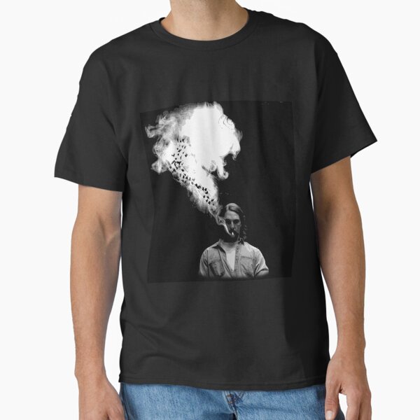 Rustin Cohle from True Detective Smoking a Cigarette T-Shirt