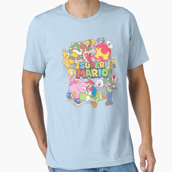 Super Mario Group Shot Collage Poster T-Shirt