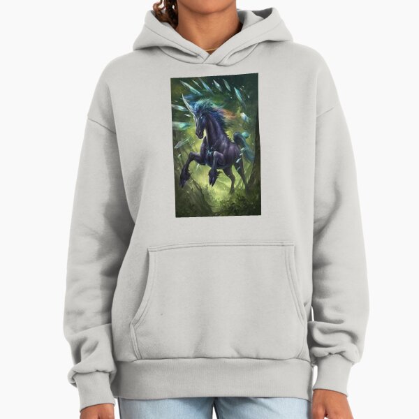 Fantasy Animals - The Legendary Black Unicorn Hoodie