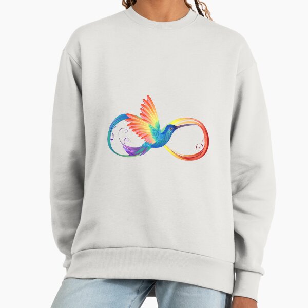 Rainbow Hummingbird with Infinity Sweatshirt