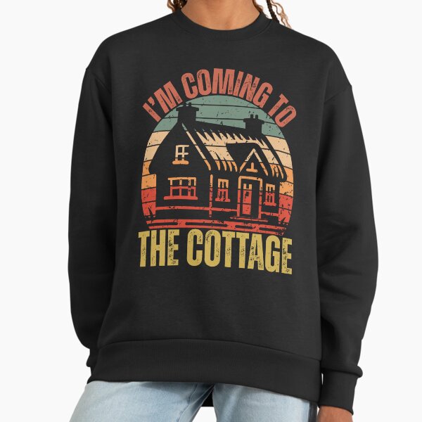I'm Coming To The Cottage Retro Sunset Romance Sweatshirt