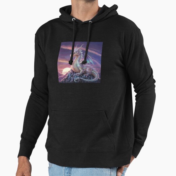 Pink cute fantasy dragon,Legendary Animals,dragon art,Legendary dragon Hoodie