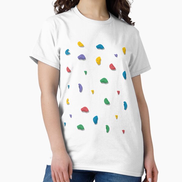 Rock Climbing Boulder Hold Pattern T-Shirt