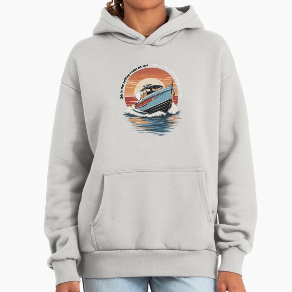 This is the sailing route at sea Hoodie