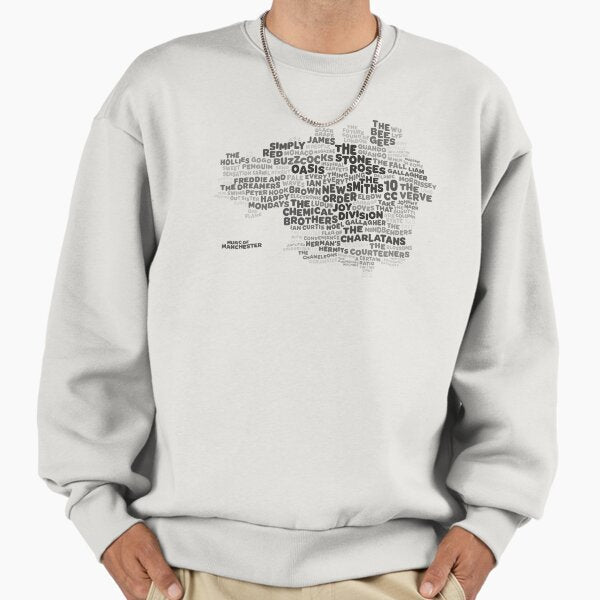 Music of Manchester Word Map Sweatshirt
