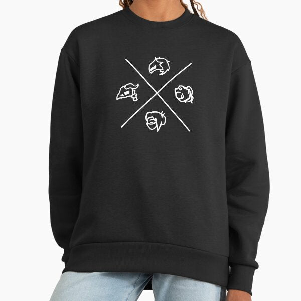 Slay the Spire Character Symbols (white version) Sweatshirt
