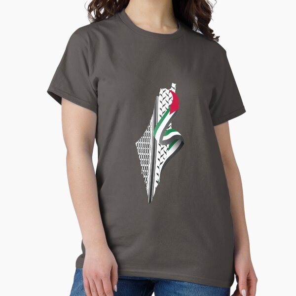 Palestinian keffiyeh | Palestine map Pattern 6 T-Shirt