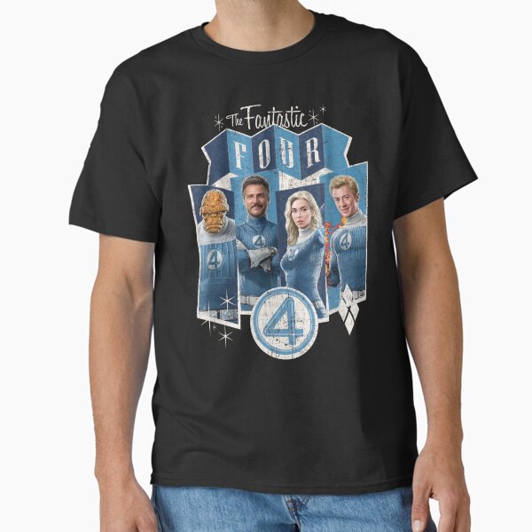 Marvel The Fantastic Four Vintage Style First Steps Team T-Shirt T-Shirt