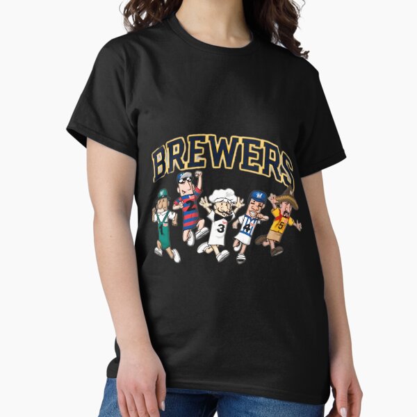 Brewers Sausage Mascot Race Cartoon Sports Parody T-Shirt