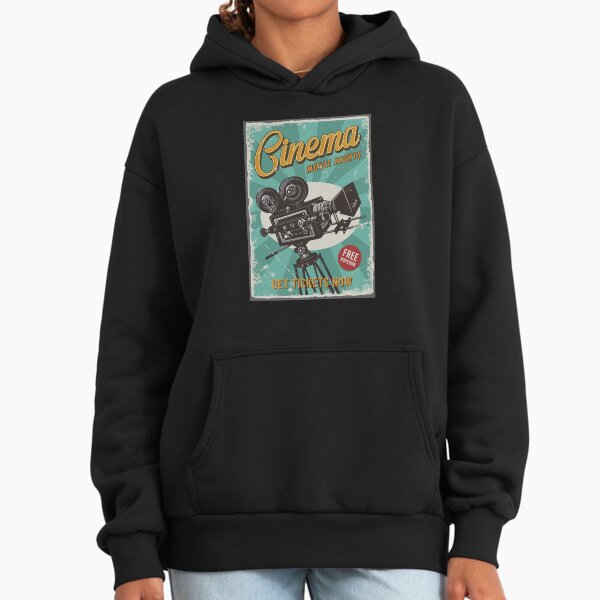 Movie Nights Retro Cinema Ticket Hoodie