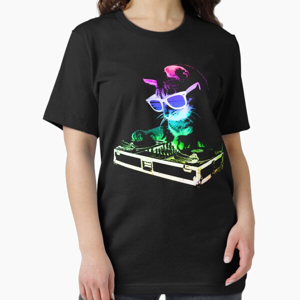 HOUSE CAT (Rainbow DJ Kitty) T-Shirt
