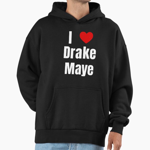 I Love Drake Maye Football Bold Heart Statement Hoodie