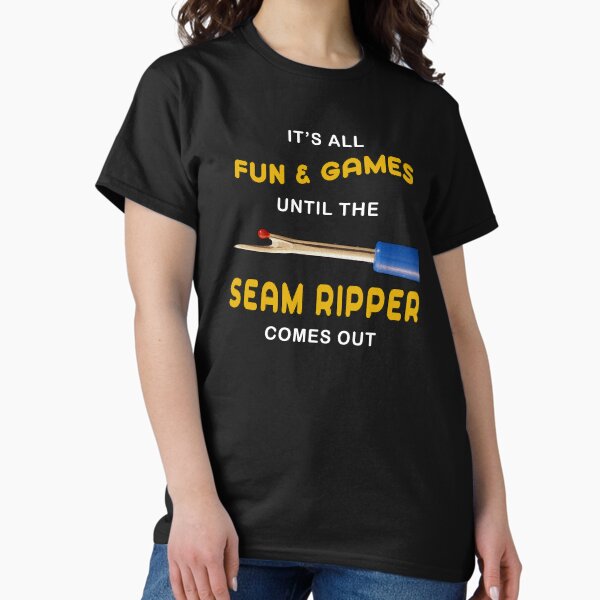 Sewing Quilting Seam Ripper Humor T-Shirt