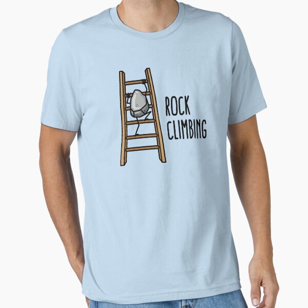 Rock Climbing, funny climbing sport puns cartoon T-Shirt