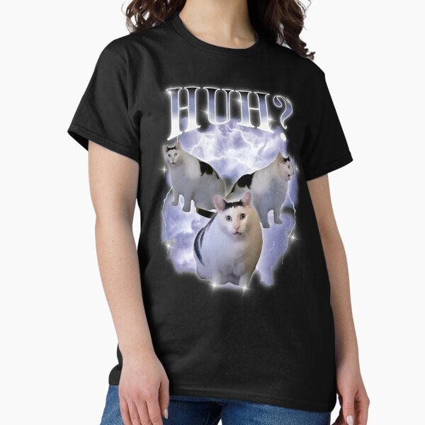 Huh Cat Chonky Ben Meme 90s Bootleg Vintage T-Shirt