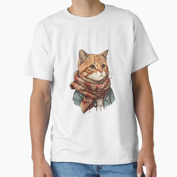 Magical Cat with Scarf T-Shirt