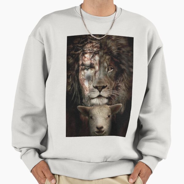Jesus, Lion, And Lamb Sweatshirt
