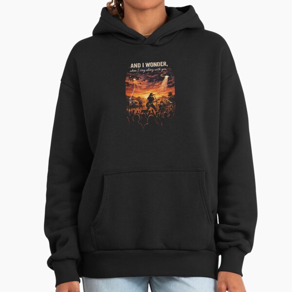 Everlong Lyrics Sunset Concert UFO Art Hoodie