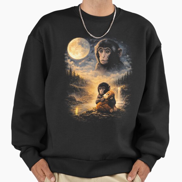 Baby Monkey Punch, Vintage Aesthetic Sweatshirt
