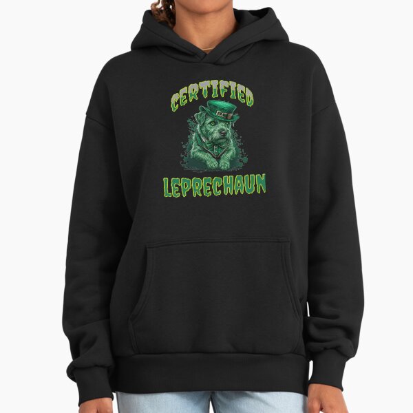 Certified Leprechaun Dog Design Hoodie