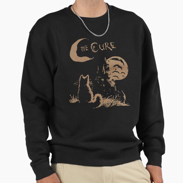 The Cure Cat Moon 90s Alt Indie Rock band For Men, For Women, Cat Lover Gift Sweatshirt