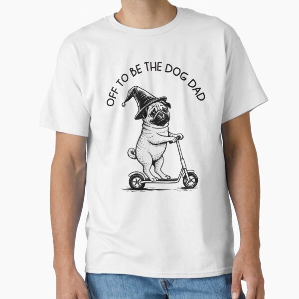 Off to Be the Dog Dad Funny Dog Lover Gift, Dog Owner Dad Life, Cute Puppy Dad Design, Dog Dad Quotes, Pet Adoption, Dog Lover Humor T-Shirt