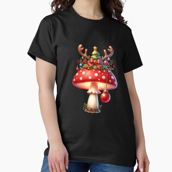 Cute Christmas Graphic – Watercolor Festive Design T-Shirt