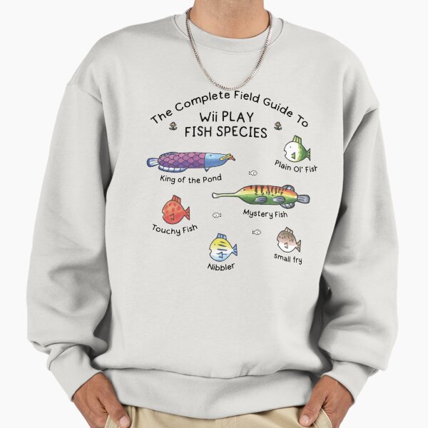 Fishing Wii Play Fish Species Sweatshirt