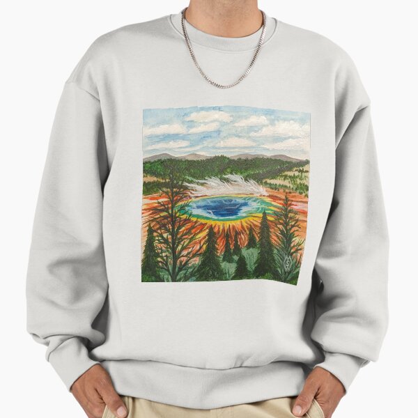 Overlooking the Grand Prismatic Spring Sweatshirt