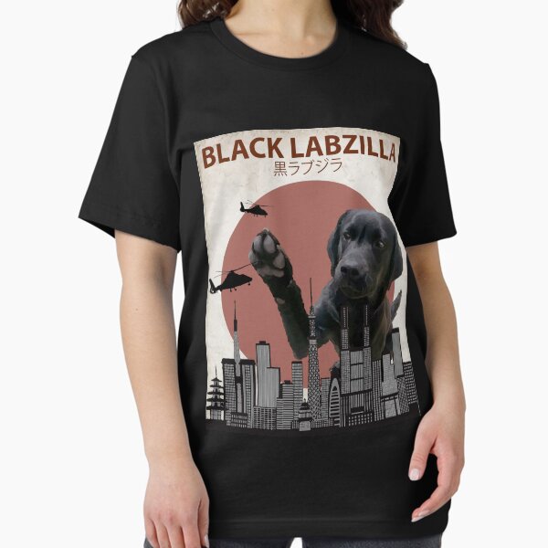 Black Labzilla - Giant Labrador Retriever Lab Dog Monster T-Shirt