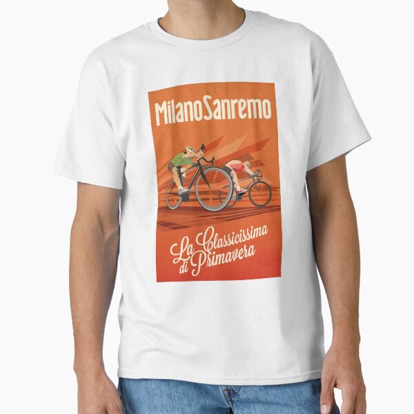 Retro Milan San Remo Cycling T-Shirt