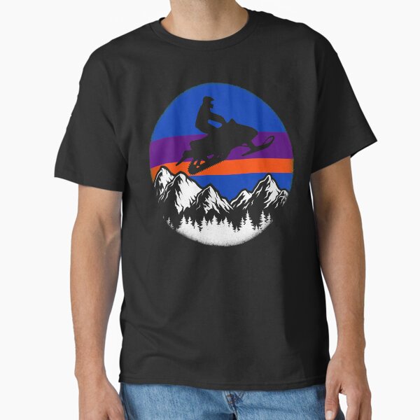 Snowmobiling Sled, Vintage American Snowmobile T-Shirt