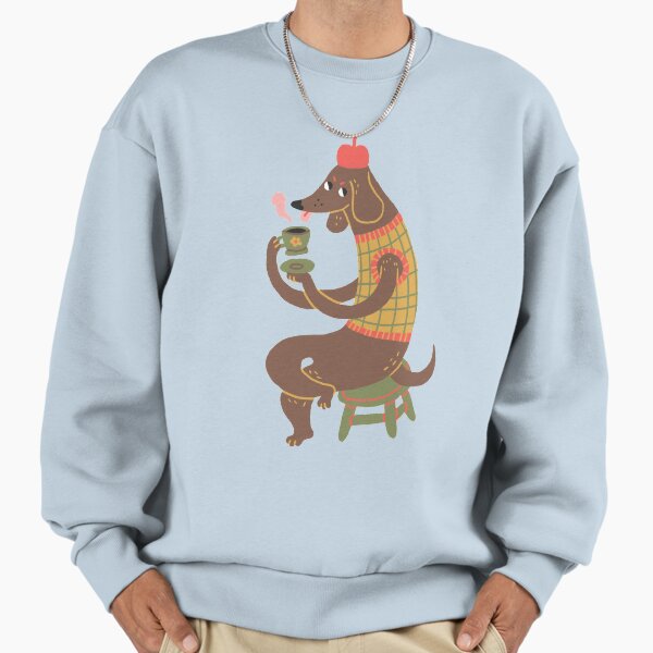 Sausage Dog and his Morning Coffee Sweatshirt