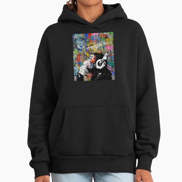 Monkey Thinker - Banksy Urban Contemporary Colorful Street Art - DJ Chimp Hoodie