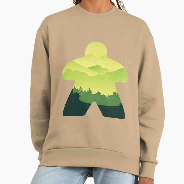 Green Hillside Scape Meeple Board Game Adventure Scene Sweatshirt