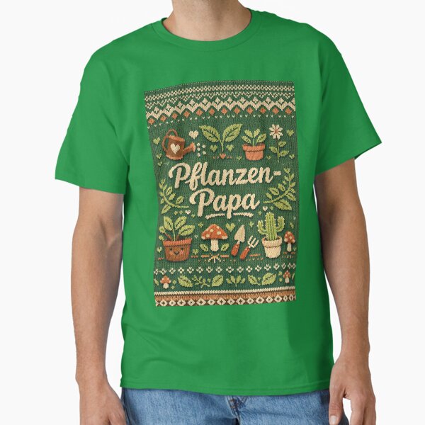 Plant Dad: Cozy knit design for hobby gardeners T-Shirt