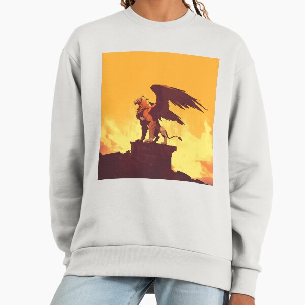 Majestic Gryphon Guardian On Stone Cliff Sweatshirt
