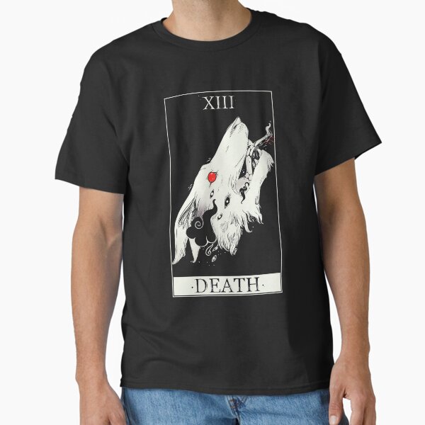 Death Tarot Card Wolf Art T-Shirt