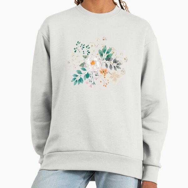 Floral art,lisianthus blossom flower decor. Sweatshirt