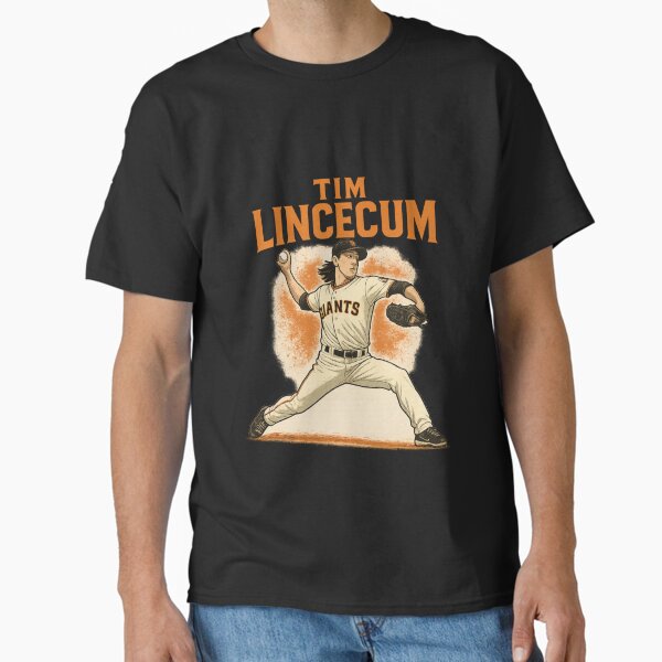Tim Lincecum Baseball Legend Pitching Art T-Shirt