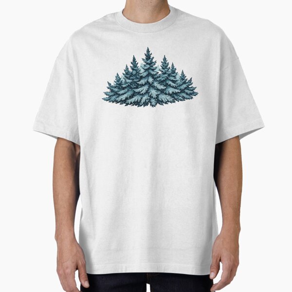 Blue Gray Exhaling Spruces T-Shirt