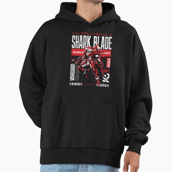 Shark Blade Vanguard Design: Japanese Anime Shark Mecha - Streetwear Art Hoodie