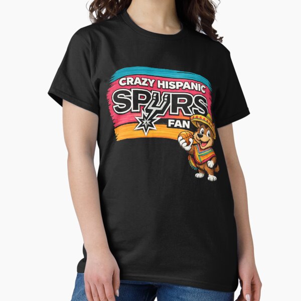Crazy Hispanic Spurs Fan San Antonio Spurs - Basketball Player T-Shirt