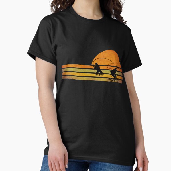 Retro vintage fishing, gift for fishing lovers T-Shirt