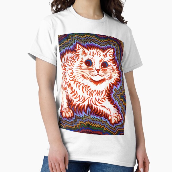 Electric Kaleidoscope Cat - Louis Wain T-Shirt