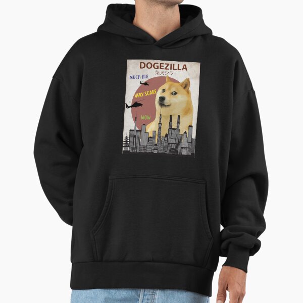 Dogezilla - Funny Doge Meme Giant Shiba Inu Hoodie