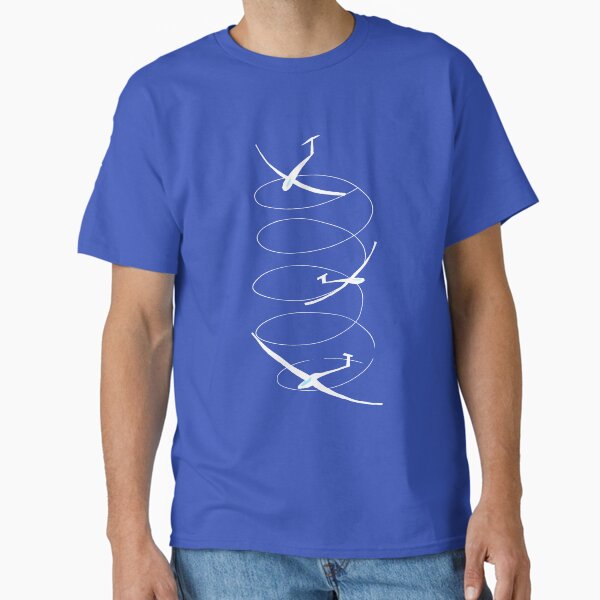 Glider plane in thermals fly with no engine sailplane hobby glider lover T-Shirt