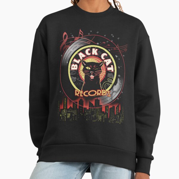 Black Cat Records – Haunted Jazz & Soul Label Art Sweatshirt