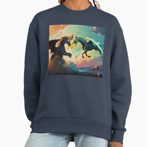 Dragon vs Pegasus - Fantasy Art Sweatshirt