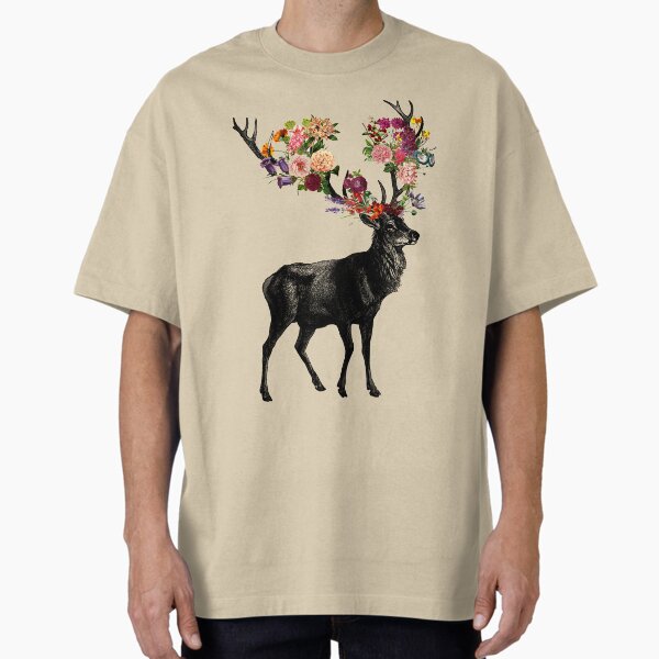 Spring Itself Deer Floral by Tobe Fonseca T-Shirt